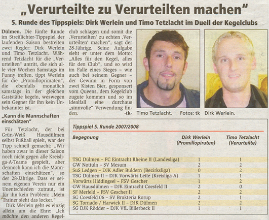 Streiflichterbericht vom 02.10.07