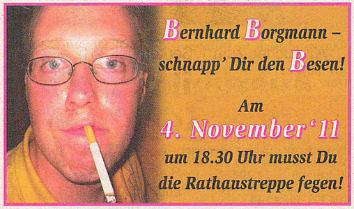 Streiflichteranzeige vom 02.11.11