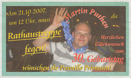 Streiflichteranzeige vom 17.10.07