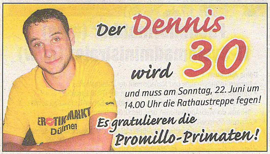 Streiflichteranzeige vom 18.06.14